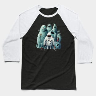 Chrismas Monster Baseball T-Shirt
